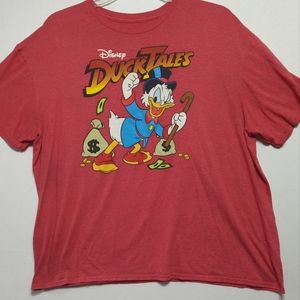 Disney Scrooge McDuck DuckTales red T-shirt size 2xl‎